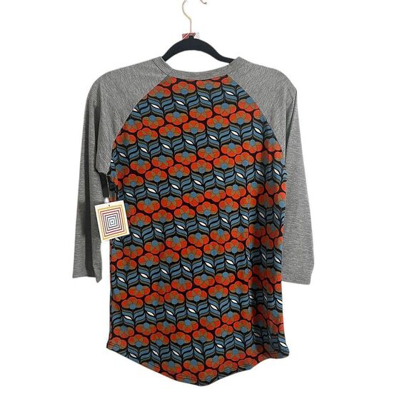 LuLaRoe Womens Top Small Floral Raglan Tee - Picture 2 of 4